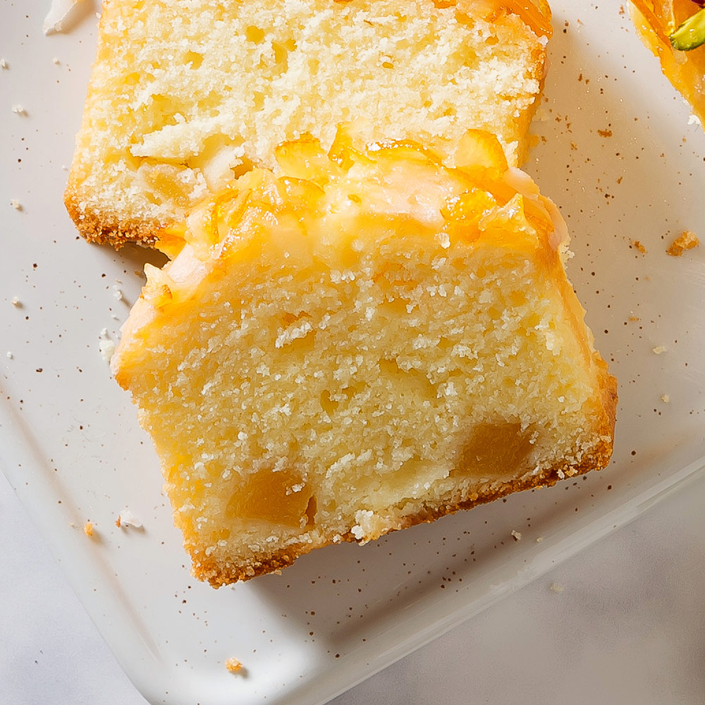 香檸蘋果蛋糕切片