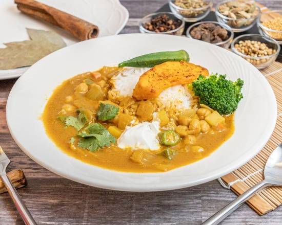 蔬食咖哩飯